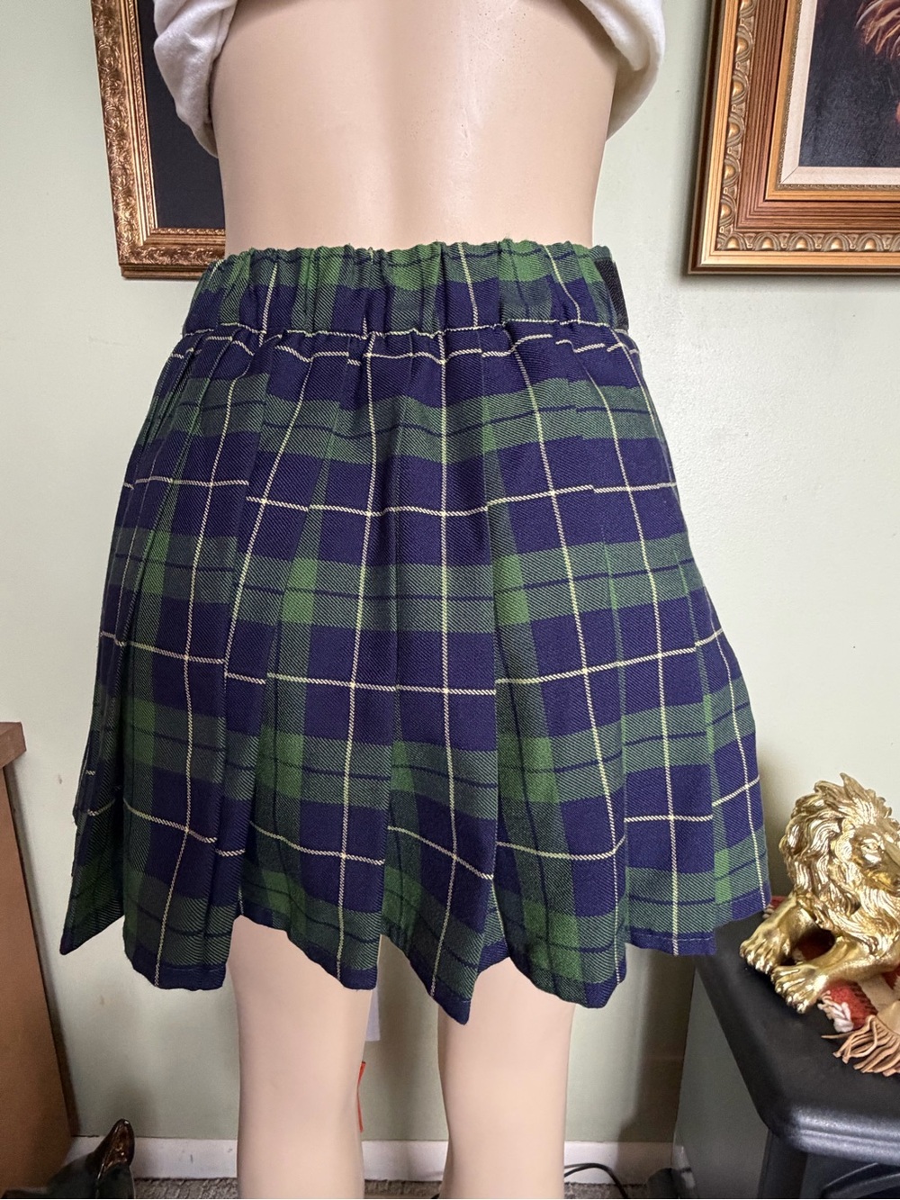 Sport Kilt Plaid Short Skirt Woman’s Size S Preppy Old Money Academia Clueless - Picture 10 of 16